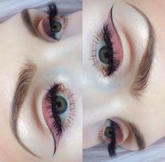 Pinterest: kitkat_xx Velvet Lashes, Dipbrow, Facepaint, I Love Makeup, Long Lashes, Makeup Goals, Gorgeous Makeup, Love Makeup, Creative Makeup