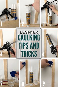 instructions for caulking tips and tricks