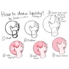 how to draw squishy hands for beginners in 3 easy steps - step by step instructions