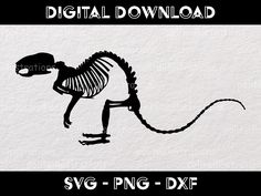 an animal skeleton is shown in this digital file