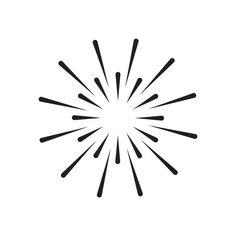 a black and white image of a starburst