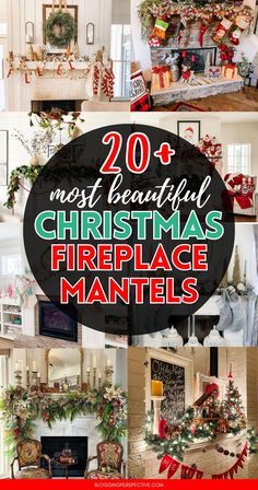 20 most beautiful christmas fireplace mantels for your home or office in the winter