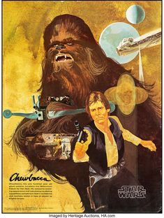 an advertisement for star wars with chew - oo and chew