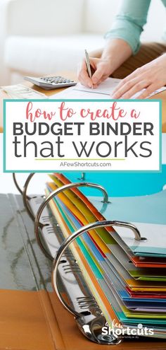 a binder that works with the title how to create a budget binder that works