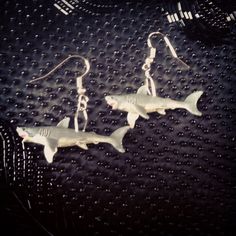 Swim. Shark Earrings, Bare Tree, Eye Necklace, Olympia, Jewelry Earrings Dangle, Something To Do, Etsy Earrings, Dangle Drop Earrings, Dangle Earrings