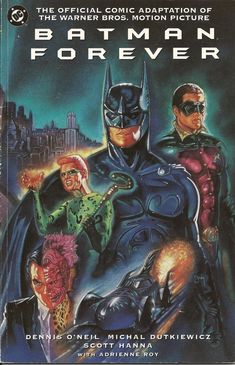 batman forever the official comic movie story book cover art by mark waison and matt adkins