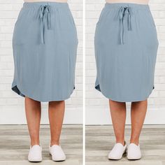 fb-feed Casual Gray Pencil Skirt, Casual Gray Relaxed Skirt, Light Blue Skirt With Pockets, Light Blue Lined Casual Skirt, Stretch Skirt With Pockets For Day Out, Light Blue Lined Skirt Bottoms Casual Style, Gray Flowy Casual Skirt, Light Blue Stretch Casual Skirt, Casual Gray Flowy Skirt