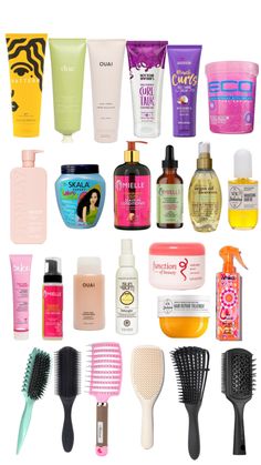 Stuff For Curly Hair Products, Curly Hair Wishlist, Good Hair Products For Curly Hair, 3a Curly Hair Products, Pattern Hair Products, Good Curly Hair Products, Curly Hair Essentials, Curly Hair Needs, Curly Hair Tools