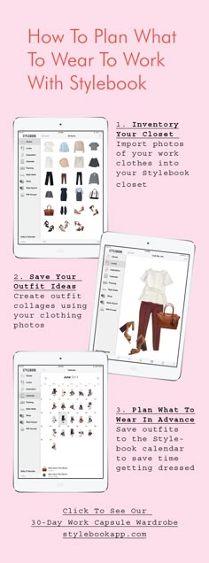 How to plan your weekly outfits with Stylebook, the closet organization app (use photos of your real clothes!) Closet App, Instagram Clothes, What To Wear To Work, Work Capsule, Closet Hacks Organizing, Clothes Closet Organization, Capsule Wardrobe Work, Save Outfits, Organization Apps