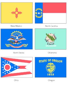 the flags of different states in each country