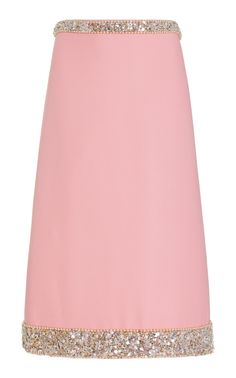 Find MIU MIU Embellished Cady Midi Skirt It 38 on Editorialist. After Miu Miu's much-talked about Spring '22 collection that disrupted office dress codes; this season Miuccia set her sights on the tennis court with a collection that's Y2K-meets-preppy—and still sates our desire to show off ample skin.This knee-length skirt has an A-line cut made from petal-pink cady decorated so stunningly with beads; pearls and crystals. Complete the set with the [matching top] Elegant Miu Miu Skirt, Miu Miu Pink Skirt, Miu Miu Fitted Summer Skirt, Miu Miu Embellished, Elegant Luxury Miu Miu Mini Skirt, Office Dress Code, Pink Two Piece, Lace Midi Skirt, Cotton Midi Skirt