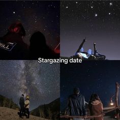 Stargazing Date Aesthetic, Stargazing Date Ideas, Dream Dates Aesthetic, Date Aesthetic Couple, Stargazing Date, Couples Date Night Aesthetic, Alphabet Dating, Date Ideas For New Couples