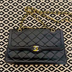 Leek Lamb Leather Accommodates The Quilted Stitching On Chanel's Paris Limited, Designed With The House's Timeless Details Like A Chain Strap And Iconic Logo Hardware.Had A Problem With The Turn-Lock Closure. That’s Why I Am Selling So Cheap Vintage Black Bag For Everyday Luxury, Classic Black Flap Bag For Shopping, Designer Black Flap Bag For Shopping, Vintage Black Bag With Cc Turnlock Closure, Black Double Flap Bag For Formal Occasions, Formal Black Double Flap Bag, Elegant Black Double Flap Bag, Elegant Black Flap Bag With Cc Turnlock Closure, Black Formal Bag With Cc Turnlock Closure