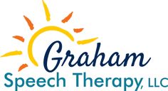 graham speech therapy logo with the sun above it and words,'speak therapy, inc '