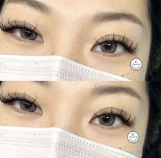 Aesthetic Eyelash Extensions, Whispy Lashes Extensions Natural, Eyelash Extension Hooded Eyes, Eye Lash Extensions Styles Wispy, Natural Manga Lash Extensions, Half Lashes Makeup Look, Wispy Anime Lash Extensions, Hooded Eyes Lash Extension