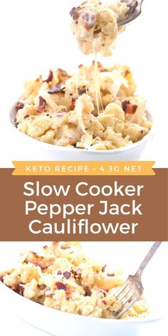 the recipe for slow cooker pepper jack cauliflower