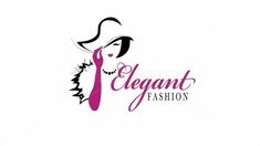 the elegant fashion logo is shown