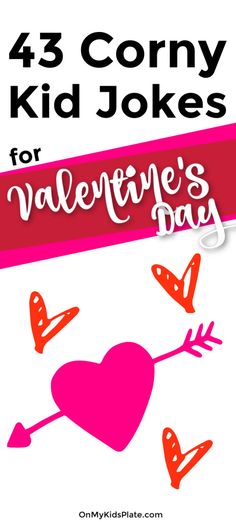 valentine's day card with hearts and arrows