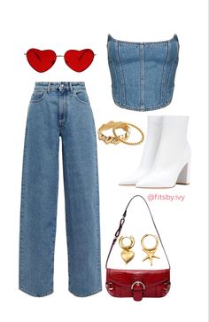 Look Jean, Glam Outfit, Everyday Fashion Outfits, Shein Outfits, Casual Outfit Inspiration, Casual Chic Outfit, Fancy Outfits, Cute Everyday Outfits, Casual Style Outfits