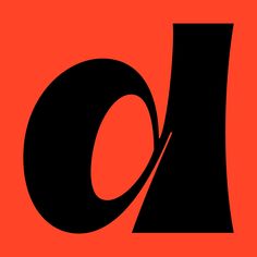 an orange and black logo with the letter o in it's center, on a red background