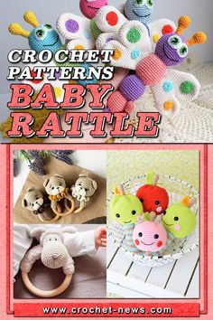 crochet patterns for baby rattles and stuffed animals