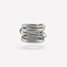 The Vela SG linked ring appeals to our affinity for streamlined structure. Sculptural and kinetic, with unisex appeal, the Vela balances five bands with a cascade of multi-tonal connectors. The Vela SG is commonly worn spread over several fingers, but can also be styled as a stacking design, allowing its orbit of multi-gauged bands to unite as a structural whole. The Vela SG is individually handmade in Los Angeles. Bands: .925 sterling silver 2.3mm gauge .925 sterling silver band 3.8mm gauge .92 Linked Rings, Linking Rings, Ring Sizer, Sterling Silver Bands, Photo Jewelry, Silver Band, My Jewellery, Silver Rings, Angeles