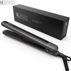 KIPOZI Professional Hair Flat Iron 2 In 1 Hair Curler Adjustable Temperature Fast Heating Hair Hair Flat Iron, Professional Hair Straightener, Flat Iron Hair, Ceramic Hair Straightener, Ceramic Flat Iron, Iron Hair, Straighten Iron, Ceramic Hair, Hair Iron