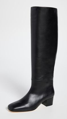 Fast Free Shipping & Free Returns on STAUD Nancy Boots at Shopbop. Shop new arrivals from STAUD at Shopbop.com Black Knee Boots, Statement Sandals, Low Heel Flats, Walk The Line, Design Square, Knee Boot, Heel Caps, Elegant Shoes, Black Knees