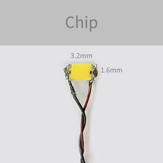 an electronic device with wires attached to it and the words chip on top of it