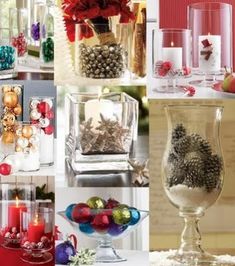 Vase Fillers– A Helpful Reference | Bungalow Decorative Vase Filler Ideas, Christmas Vase Filler Ideas, Christmas Vase Filler, Vase Filler Ideas, Vase Ideas, Christmas Vases, Navidad Diy, 12 December, Vase Fillers