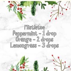 Christmas Diffuser Blends, Essential Oil Mixes, Living Essentials Oils