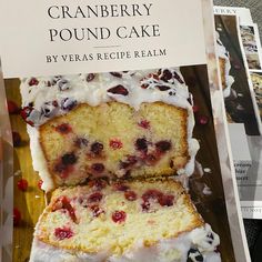 there is a book about cranberry pound cake