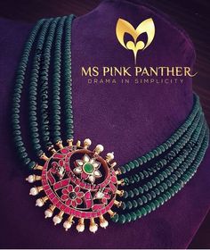 Jewellery Gold, Pink Panthers, Gold Jewelry Indian, Gold Jewelry Fashion, Indian Jewellery, Beads Necklace