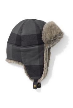 This classic trapper hat has a flannel shell and convertible earflaps with faux fur lining, plus ThermaFill insulation throughout for warmth. Newborn Trapper Hat, Plaid Trapper Hat, Trapper Hat Pattern Sewing, Trapper Hat, Trapper Hats, Eddie Bauer, Insulation, Faux Fur, Accessories Hats