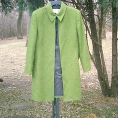 Nwot Tahari Long 80% Wool Jacket, Dress Jacket, Light Weight, Pea Green. Pit To Pit 23 Inches, Shoulder To Bottom 37 Inches. Made In The Philippines. Dry Clean Only Dress Coat, Dress Jacket, Lightweight Dress, Wool Jacket, The Philippines, Coat Dress, Jacket Dress, Philippines, Green And Grey