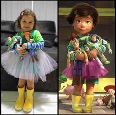 Toys Story Halloween Costumes Family, Toy Story Sibling Costumes, Boho Toy Story Cake, Toy Story Dress Up Ideas, Bonnie Toy Story Costume, Toy Story Costumes Family, Toy Story Halloween Costumes Families, Disney Costumes Family, Family Costumes With Baby Girl