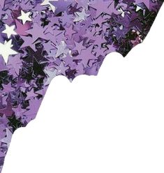 a purple and white background with stars in the shape of a bat on it's side