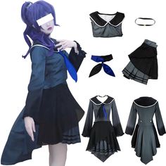 PRICES MAY VARY. Including: As shown in the left figure, what you see is what you get! Material: uniform cloth+polyester material, comfortable and breathable. Occasion: This Asahina Mafuyu cosplay Halloween costume is very suitable for daily wear, Halloween costume, birthday party, Christmas costume, photo shooting, role playing, concert, stage, animation and comic exhibition, theme school, etc. Note: The size is different. You can choose the appropriate size on the size table. Our size is costu Pjsk Cosplay, Mafuyu Cosplay, Halloween Costume Birthday Party, Exhibition Theme, Comic Exhibition, Asahina Mafuyu, Animated Clothes, Concert Stage, Uniform Dress