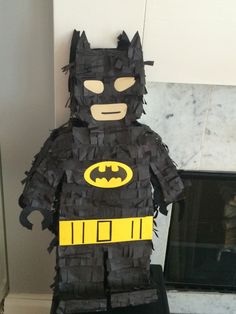 a batman costume made out of toilet paper