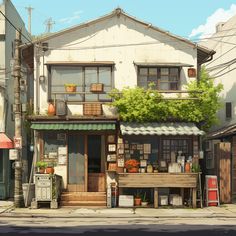 昭和風の住宅 Japanese House Reference, Town Drawing Reference, Japanese Neighborhood, Anime Architecture, Japanese Apartment, Japanese Buildings, Japanese Town, Asian House, Arte Aesthetic