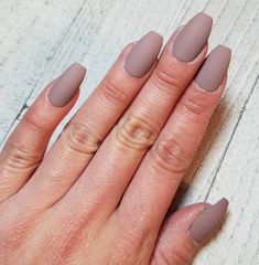 Taupe Nails, Faux Nails, Lilac Nails, Dusty Lilac, Matte Nail, Bridal Nails, Nail Sizes, Nail Shapes