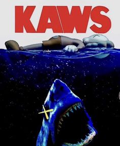 a movie poster for the film jaws