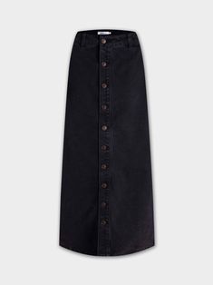 Our Button Down Straight Denim Skirt offers both style and durability. With a button-down design, this skirt can be easily dressed up or down for any occasion. Denim Skirt, Button Downs, Dress Up, Skirt, Design