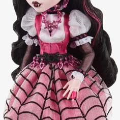 Monster High 2022 Haunt Couture Draculaura Doll - Mattel Creations Draculaura Costume, Draculaura Doll, Draculaura Aesthetic, Monster High Halloween, Haunt Couture, Original Monster, Iconic Outfits, Monster High Art