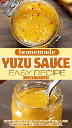 Yuzu Sauce Recipe Yuzu Sauce Recipe, Yuzu Sauce, Bbq Sauces, Foreign Food, Hot Sauces, Marinade Recipes, Dry Rub