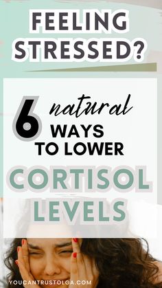 6 Ways to Lower Cortisol Levels Naturally (tips) - reducing cortisol levels can become life-changing. If you experience high stress and anxiety, sleeping difficulties, mood swings for no reason, or sugar cravings that can mean that you have high cortisol and your adrenal health is compromised. Balancing your hormones is the solution - learn how to do it naturally. health and wellness | hormone health | cortisol imbalance How To Lower Cortisol, Reduce Cortisol, Lower Cortisol, Somatic Exercises