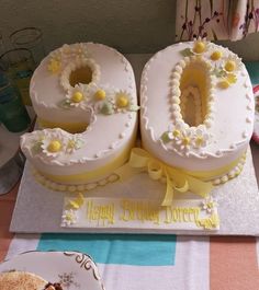 a cake that has the number 50 on it