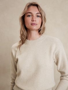 Coveted Sweater | Banana Republic Factory Work Sweaters, Arm Cuffs, Wool Sweaters Womens, Oversized Sweater Women, Oversized Knitted Sweaters, Banana Republic Women, Banana Republic Sweater, Winter Tops, Banana Republic Factory