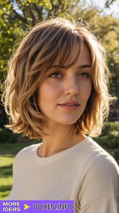 23 Discover the Best Bob Haircuts for Women: Styles for Every Face Shape and Hair Type in 2024 Textured Bobs For Thick Hair, Naturally Wavy Bob Haircut, Long Bob 2024, Layered Bob For Thick Hair, Style Bob Haircut, Layered Fine Hair, Bob Haircut Layered, Textured Bob Haircut, Bob For Thick Hair