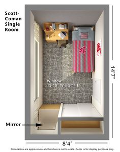 the floor plan for a small bathroom with shower, sink and storage area in it